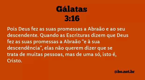 Gálatas 3:16 NTLH