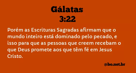Gálatas 3:22 NTLH