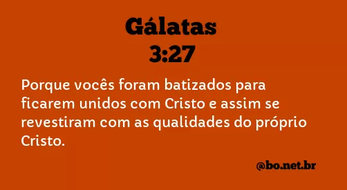 Gálatas 3:27 NTLH