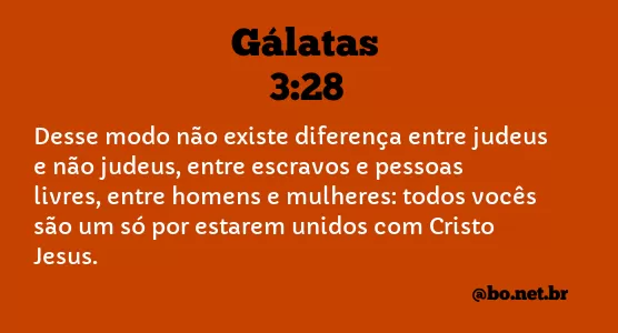 Gálatas 3:28 NTLH