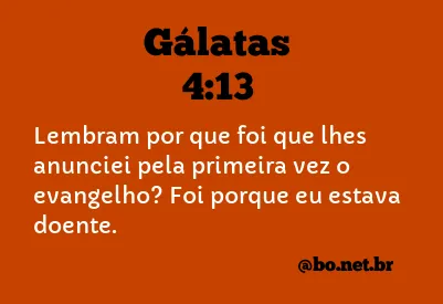 Gálatas 4:13 NTLH