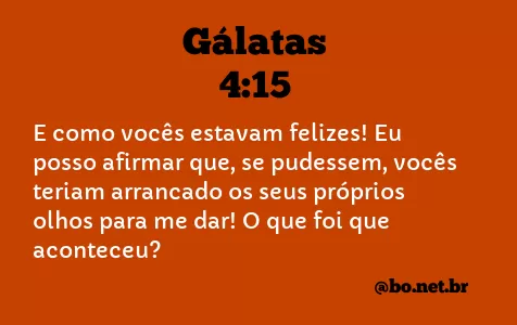 Gálatas 4:15 NTLH