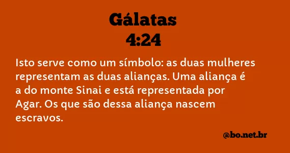 Gálatas 4:24 NTLH