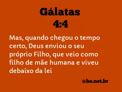 Gálatas 4:4 NTLH