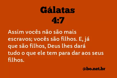 Gálatas 4:7 NTLH