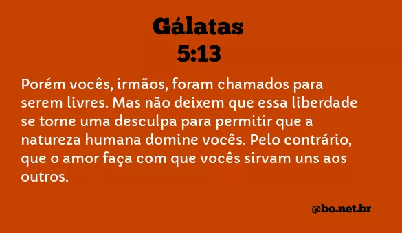 Gálatas 5:13 NTLH