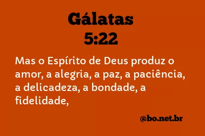 Gálatas 5:22 NTLH