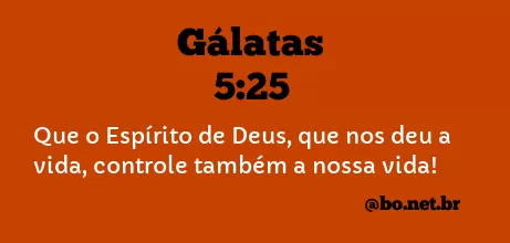 Gálatas 5:25 NTLH