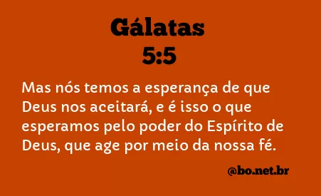 Gálatas 5:5 NTLH