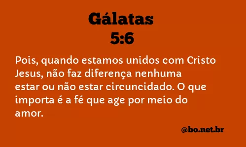 Gálatas 5:6 NTLH