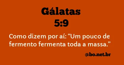 Gálatas 5:9 NTLH