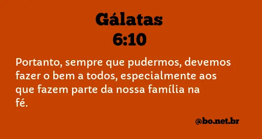 Gálatas 6:10 NTLH