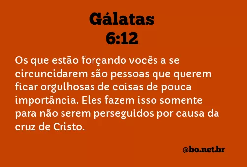 Gálatas 6:12 NTLH
