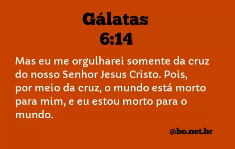 Gálatas 6:14 NTLH