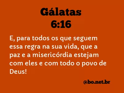 Gálatas 6:16 NTLH