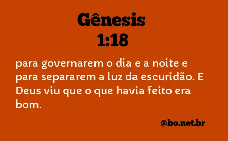 Gênesis 1:18 NTLH