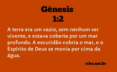 Gênesis 1:2 NTLH