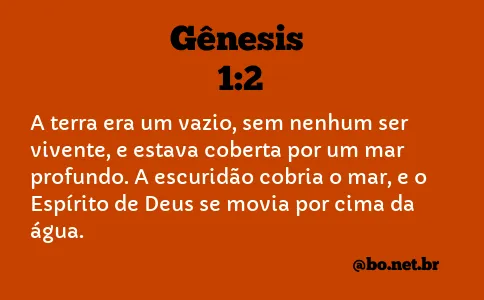 Gênesis 1:2 NTLH