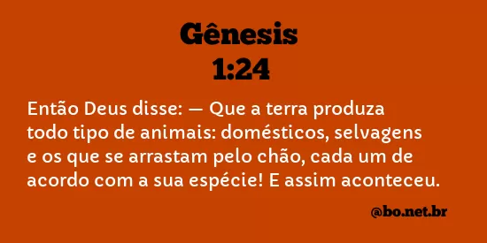 Gênesis 1:24 NTLH