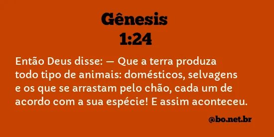 Gênesis 1:24 NTLH