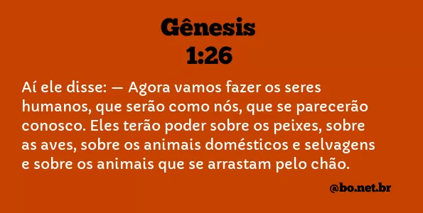 Gênesis 1:26 NTLH