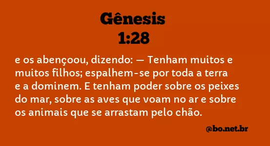 Gênesis 1:28 NTLH
