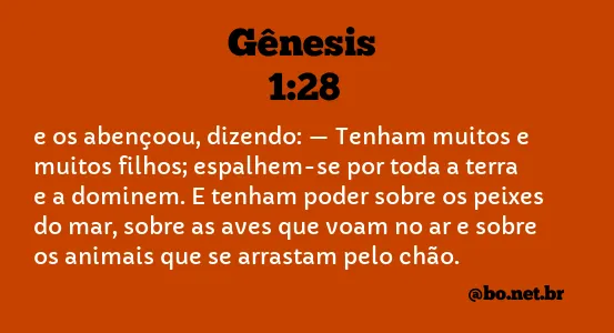 Gênesis 1:28 NTLH