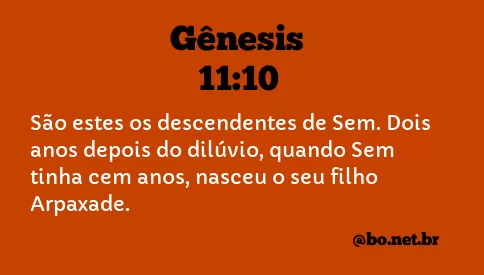 Gênesis 11:10 NTLH