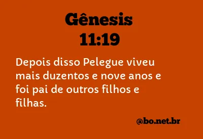 Gênesis 11:19 NTLH