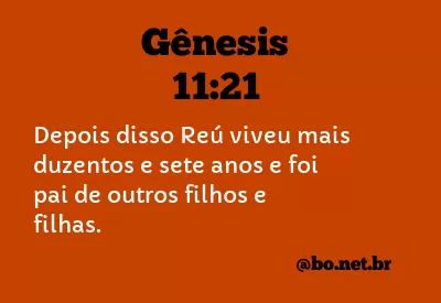 Gênesis 11:21 NTLH