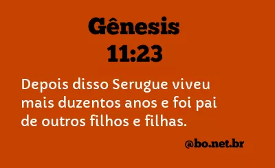 Gênesis 11:23 NTLH