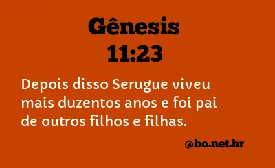 Gênesis 11:23 NTLH