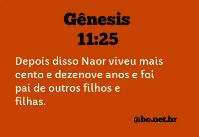 Gênesis 11:25 NTLH