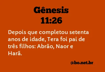 Gênesis 11:26 NTLH