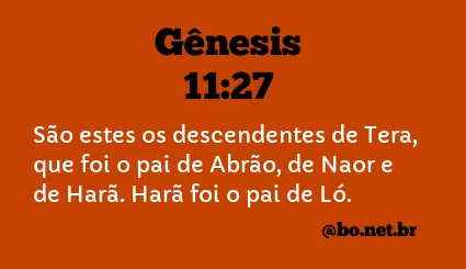 Gênesis 11:27 NTLH
