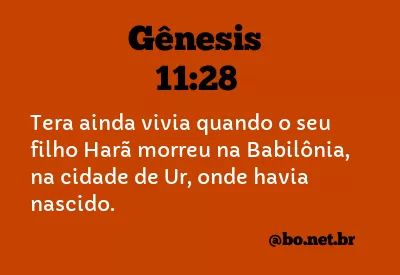 Gênesis 11:28 NTLH
