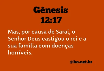 Gênesis 12:17 NTLH