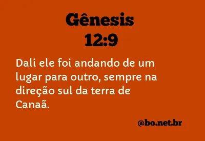 Gênesis 12:9 NTLH