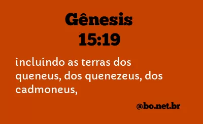 Gênesis 15:19 NTLH