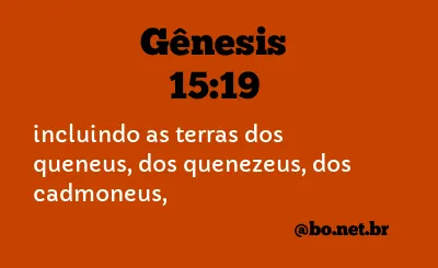 Gênesis 15:19 NTLH