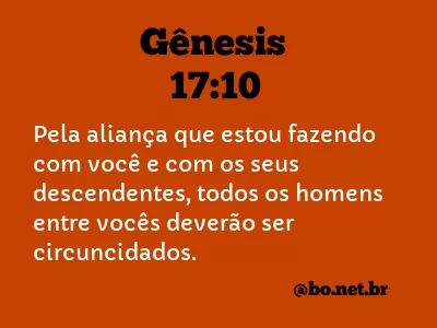 Gênesis 17:10 NTLH