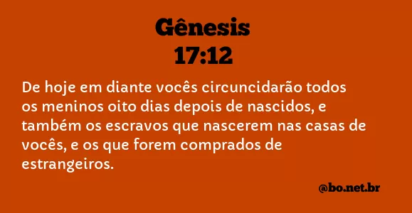 Gênesis 17:12 NTLH