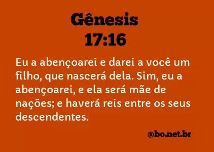 Gênesis 17:16 NTLH