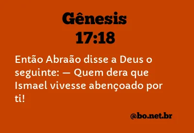 Gênesis 17:18 NTLH