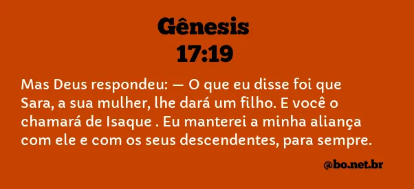 Gênesis 17:19 NTLH