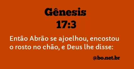 Gênesis 17:3 NTLH