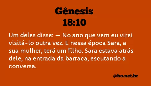 Gênesis 18:10 NTLH