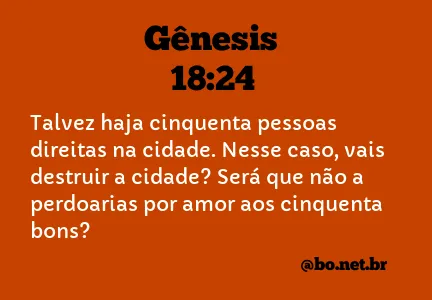 Gênesis 18:24 NTLH