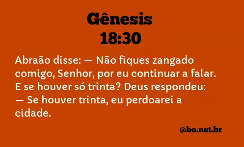 Gênesis 18:30 NTLH