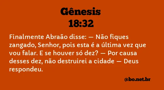 Gênesis 18:32 NTLH